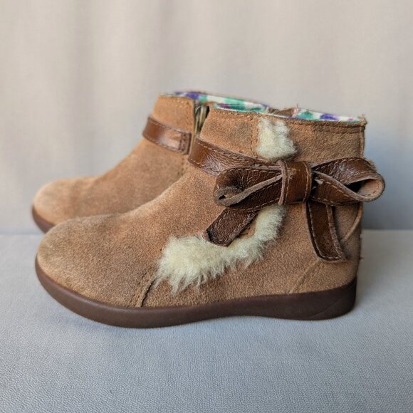 UGGS Libbie Girl's Kids Suede Boots, Size 8 US - Picture 3 of 8